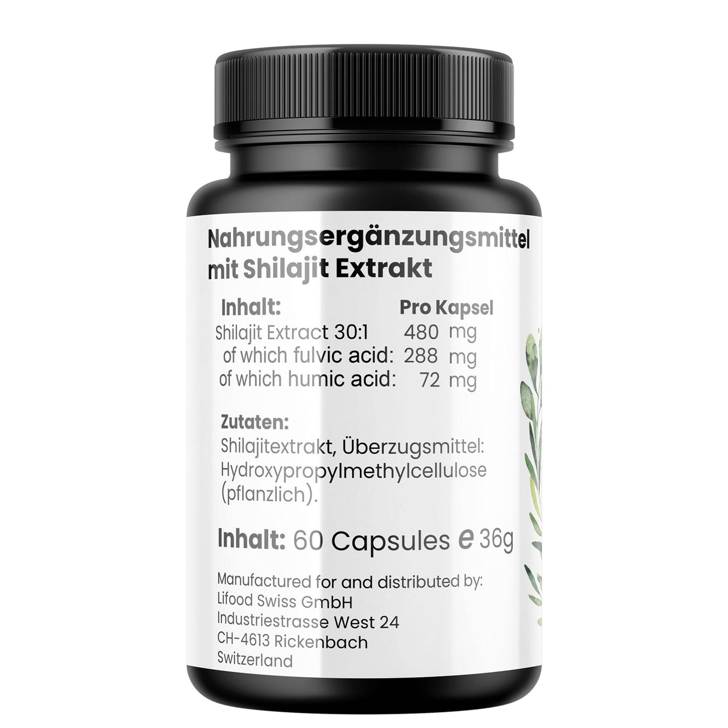 Bio Mumijo Shilajit Vegan - 480mg - 60 Kapseln